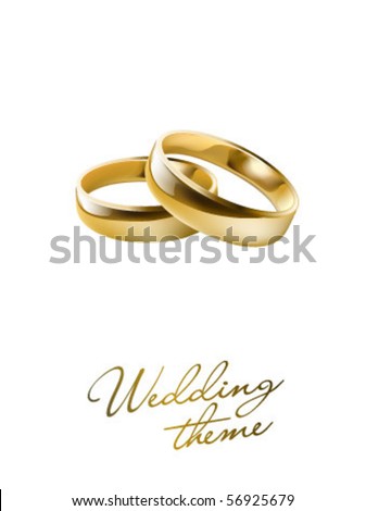 stock vector Wedding rings