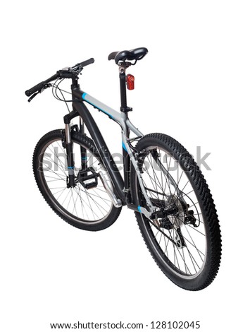 Mountain bicycle bike isolated on white background Mountain bicycle bike isolated on white background