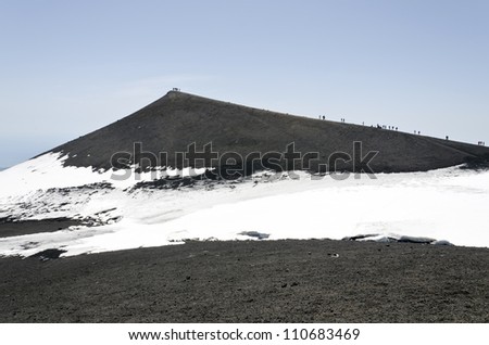 Mount Etna, is an active stratovolcano on the east coast of Sicily, Italy. It is the tallest active volcano in Europe.