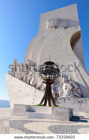 The Padrao dos Descobrimentos (Monument to the Discoveries) celebrates the Portuguese who took part in the Age of Discovery. It is located in the Belem district of Lisbon, Portugal