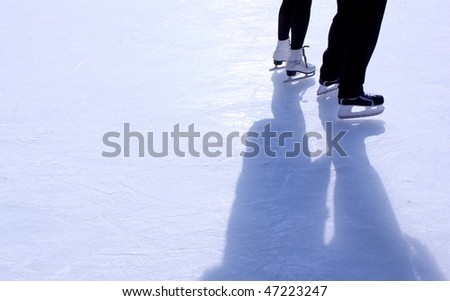 couple on skating rink