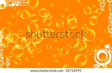 Orange Bubble Background Stock Photo 36718495 : Shutterstock