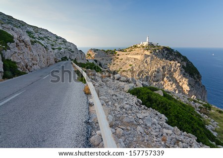 Road to Formentor lighthouse