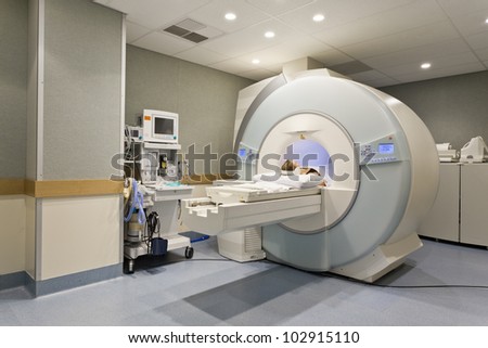 CT scanner in hospital with patient