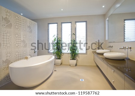 Luxury Bathroom With Twin Sinks