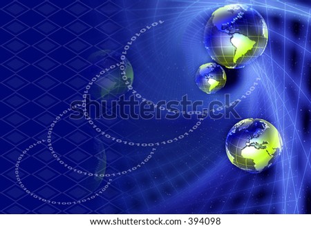 Earth globes and binary