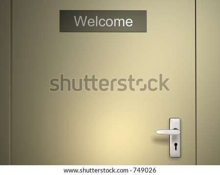 Welcome door