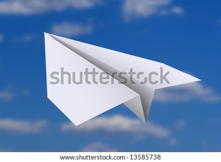 Paper Airplane Background