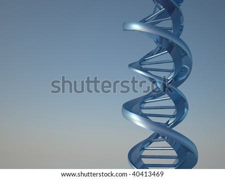 Dna Structure 3d. DNA structure - 3d render