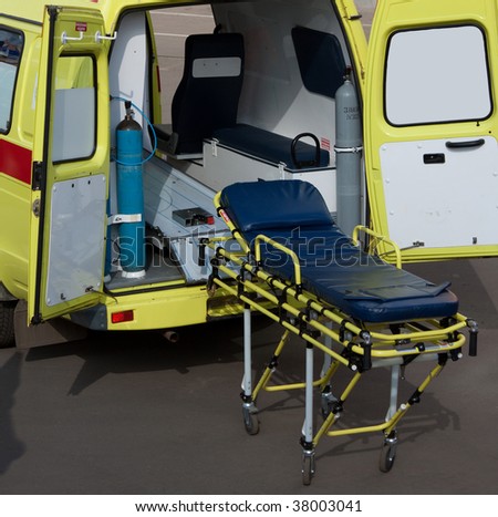 Medicine service emergency transportation gurney