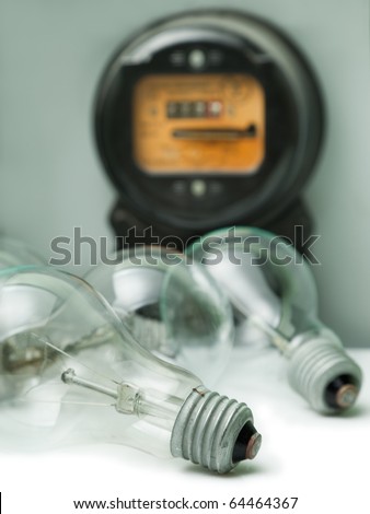 Lamp light glass bulb electricity meter equipment
