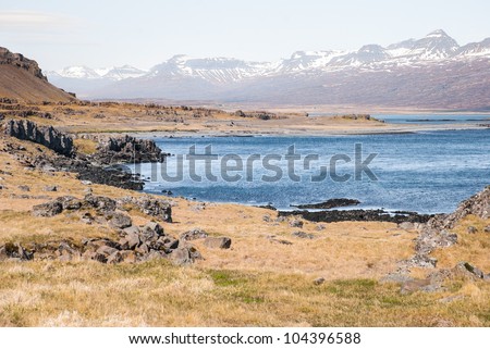 Beautiful landscape of east Iceland