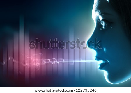 Equalizer sound wave background theme. Colour illustration.