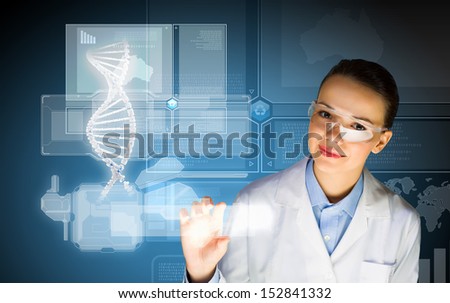 New technologies in medicine. Molecule of DNA