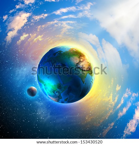Image Of Planet Earth Planet. Save Our Planet. Elements Of This Image Are Furnished By Nasa