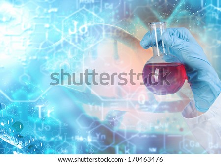 Close up image of human hand holding test tube Science concept Close up image of human hand holding test tube Science concept