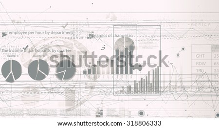 Business financial background image with profits and gains