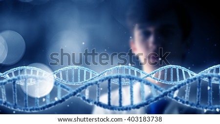 Man science technologist in laboratory