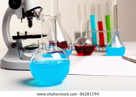 Image of chemistry or biology laboratory equipment