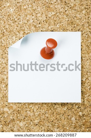 pin board with papers