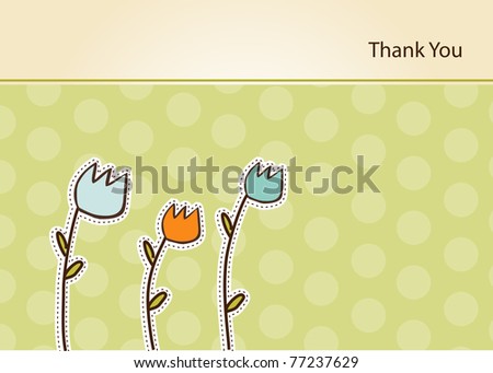 thank you flowers animation. dresses Similar Thank You Prints: thank you flowers pictures. stock vector