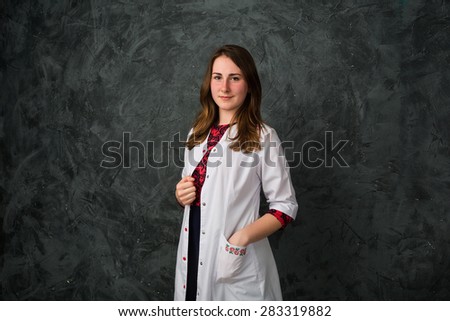 an image of Young female medicine student