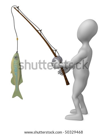 cartoon fishing pole. cartoon fishing pole. cartoon