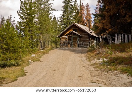 A small log cabin nestled in the trees near the ghost town of Garnet, Montana.  The cabin was used as a stage stop for travelers in the area