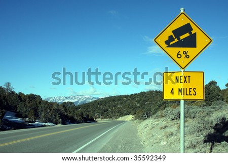 Steep hill road