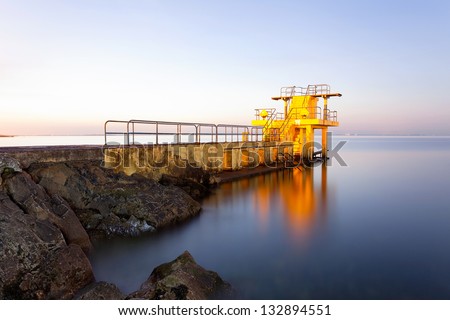 Before the Sunrise at Blackrock diving board. Salthill, Galway