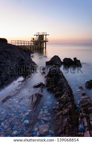 Before the Sunrise at Blackrock diving board. Salthill, Galway