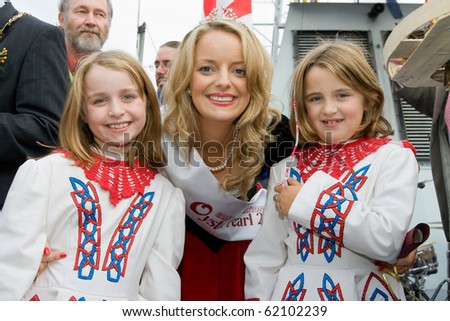 GALWAY, IRELAND - SEPT. 25: Leonie Tansey-2010 Galway Oyster Perl, at the Official Opening Ceremony of  56th Galway International Oyster Festival, September 25, 2010 in Galway, Ireland