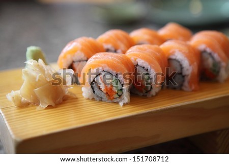 Salmon Sushi Rolls