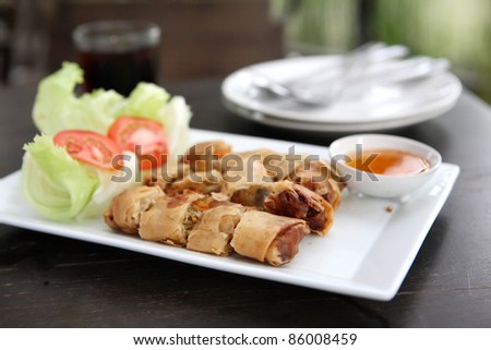 Spring Roll also known as Egg Roll