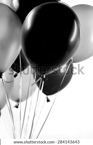 Black balloons for Halloween