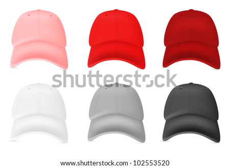 Blank baseball hat template.