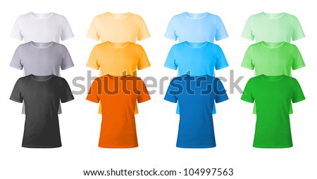 Men's blank t-shirts template Men's blank t-shirts template