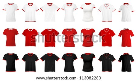 T-shirts and hats template T-shirts and hats template