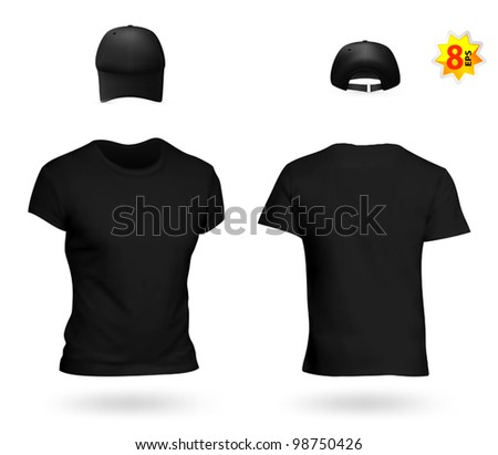 cap shirt white