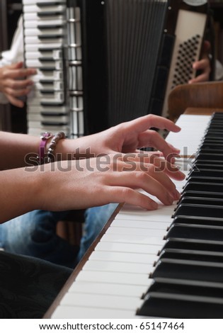 accordion and piano