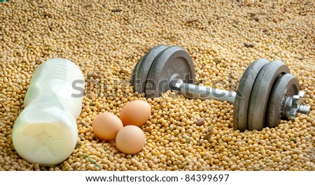 3 different source of proteins: milk, eggs, soya