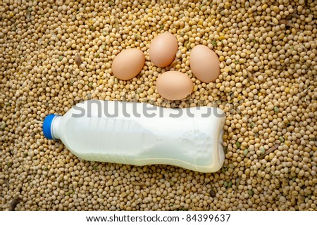 3 different source of proteins: milk, eggs, soya