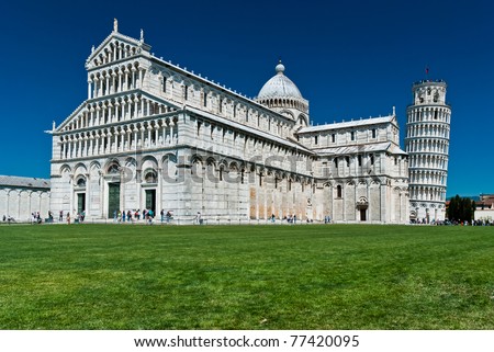 Cathedral of Pisa and Leaning Tower, Romanesque architecture in Tuscany