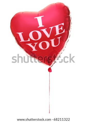 love heart balloons. stock photo : Heart balloon