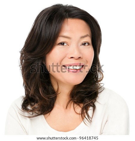 Beautiful mature middle aged Chinese Asian woman