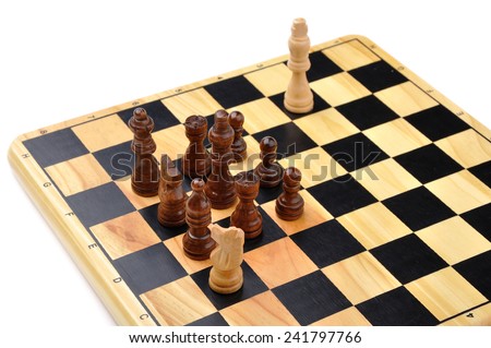 checkmate made by one chess horse with total advantage of opponent