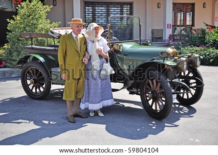 CEVA, CN - AUGUST 21: Vintage car meeting: \