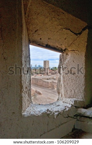 Skoura village Kasba ruins at Morocco