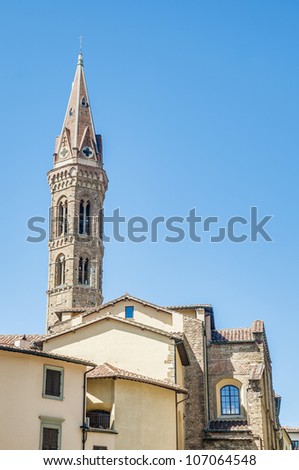 The Badia Fiorentina, an abbey and church home to the Fraternity of Jerusalem at Florence, Italy
