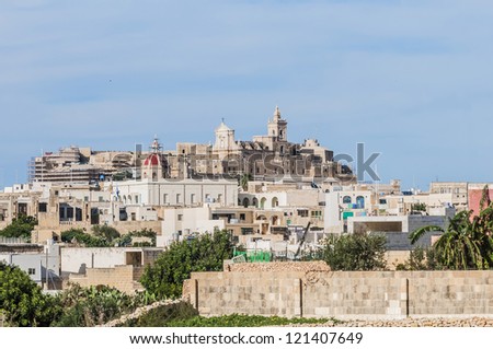 Cathedral in Rabat (Victoria) located on the maltese Island of Gozo.